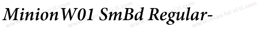 MinionW01 SmBd Regular字体转换